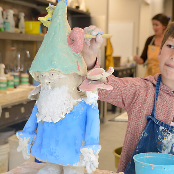 Gnome afterschool ceramics kid